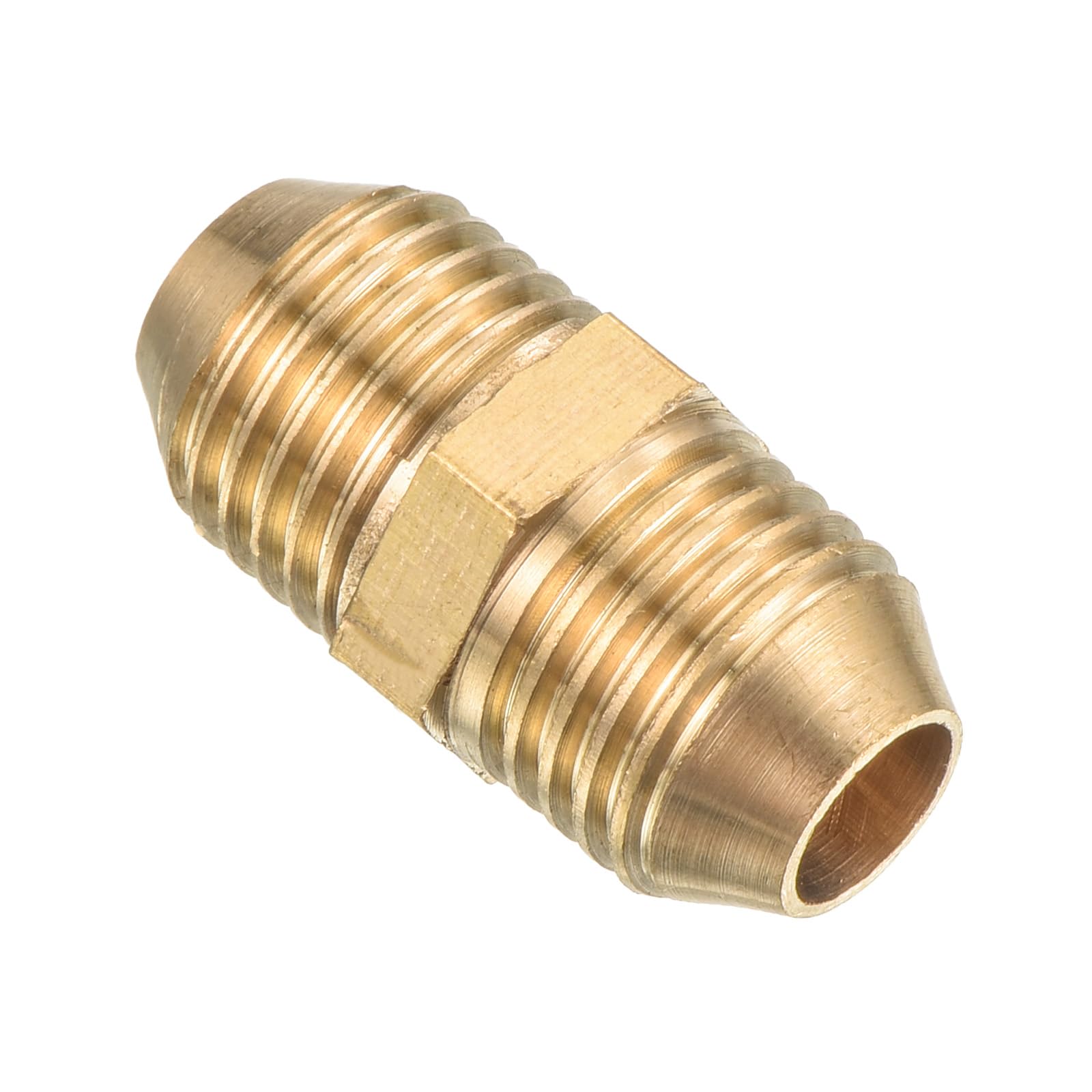 PATIKIL Pipe Fitting, M14 to M14 Male Thread Hex Extension Connector Adapter 1.1 Inch for Garden Water Pipes, Gold