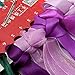 CynKen 50x58cm 3D Silk Ribbon Purple Flower Cross Stitch Kit Embroidery DIY Handwork Home Decoration