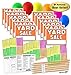 Yard Sale Sign Kit with Price Stickers and Wood Sign Stakes (A806Y)