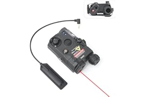 NECARL Airsoft PEQ-15 Aiming Laser, Tactical PEQ 15 Box with Only Red or Green Laser or NO Function Version, Fit for 20mm Picatinny Rail AEG GBB CQB