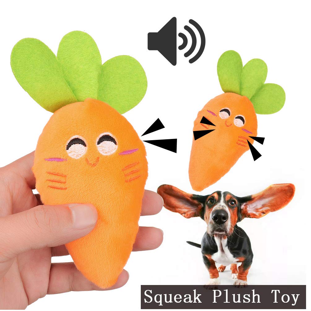 Dog Toys for Aggressive Chewers, Puppy Chew Toys - 100% Natural Cotton Rope Teething Toys - Squeak Toys - Dog Balls - Plush Dog Toy - Tug of War Ball - Toys for Small Pet Dogs 9 Pack Gift Set