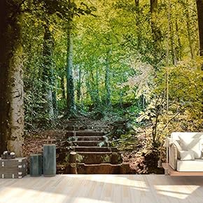 Wall Mural Forest Removable Wallpaper Wall Sticker for Bedroom Living Room - 66x96 inches