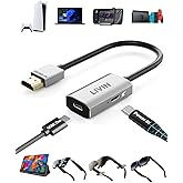 HDMI to USB C Adapter (4K@60Hz) Portable Monitor, AR Glasses XREAL One Air 2 Pro/VITURE Luma/RayNeo Air 3s/Rokid,HDMI Male(Source) to USB C Female(Display) Laptop,PS4/5,Xbox,Switch,ROG Ally,Steam Deck