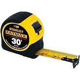 FatMax Classic Tape Measure, 1-1/4 in W x 30 ft L, SAE, Black/Yellow Case, Sold as 4 Pack