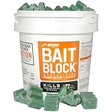 JT Eaton 709-PN Bait Block Rodenticide Anticoagulant Bait, Peanut Butter Flavor, For Mice and Rats (Pail of 144)