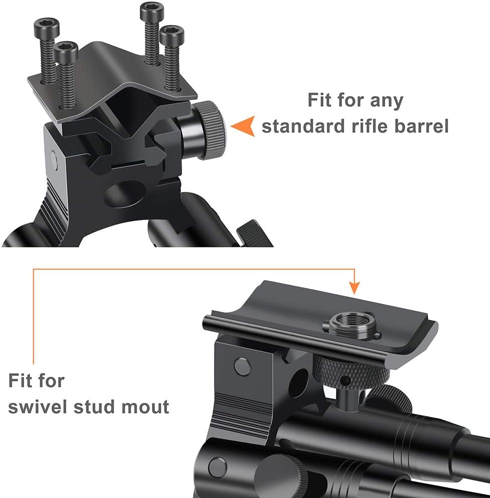 Feyachi 3 in 1 Tactical Riflebipod + Rail Mount Adapter + Barrel Clamp Adjustable Height from 6.5" to 7.0" for Hunting : Sports & Outdoors