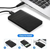 Cablecc USB-C Type-C to 2.5 Inch SATA SSD HDD External Hard Drive Enclosure view 4