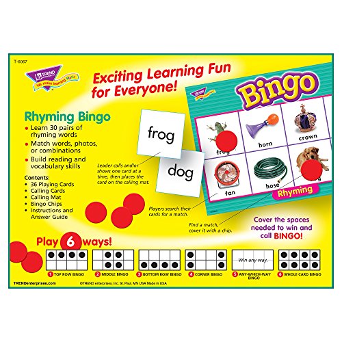 Trend T6067 Young Learner Bingo Game Rhyming Words (TEPT6067)