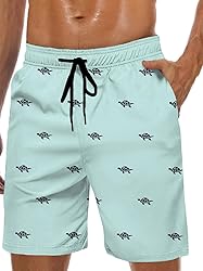 Lzzidou Men's Swim Trunks Mesh Lining Bathing Suit
