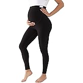 BRATUC Maternity Leggings Over The Belly Soft Pregnancy Leggings Stretchy Seamless Activewear for Yoga Workouts Casual