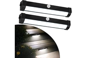 RVZONE Motion Activated RV Step Lights, IP65 Waterproof Battery Operated Motorhome LED Light Strip Magnetic RV Night Light Bar for Motorhome, Trailers, Camper