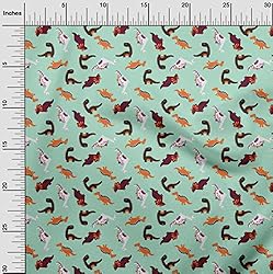 oneOone Georgette Viscose Light Mint Green Fabric