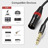 SLDXIAN 6.35mm TRS to XLR Male Cable 8m for Speakers Mixer Audio view 4