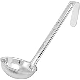 Winco One Piece Stainless Steel Ladle, 2 Ounce, 6"