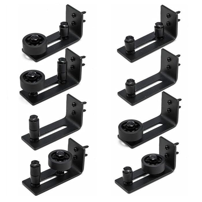 Buy Barn Door Floor Guide Black Powder Coated Adjustable Wall Mount