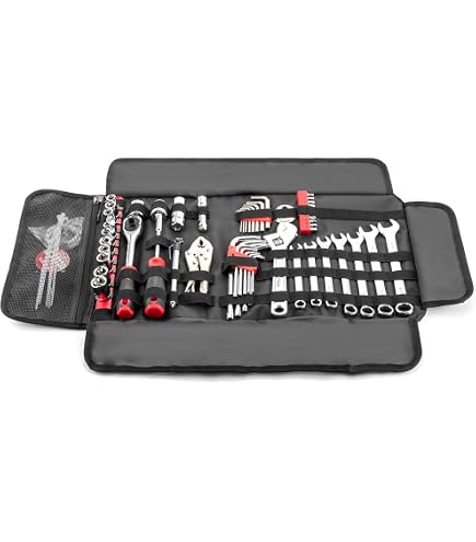 Amazon.com: Biker's Choice Tool Kit 21 Piece Roll-Up Tool Pouch