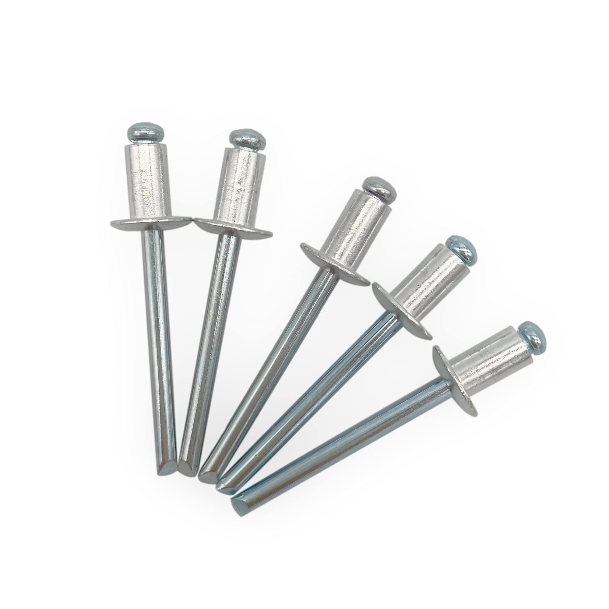 (Pack of 700 pcs) Blind Rivets 4.8 x 8 mm, Dome Head Open Type, DIN 7337, Aluminum Rivet and Steel Mandrel, Pop Rivets (700, 4.8 x 8 mm)