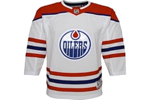 Outerstuff Edmonton Oilers White Special Edition Premier Youth Blank Hockey Jersey (Small/Medium - Age 8-12)