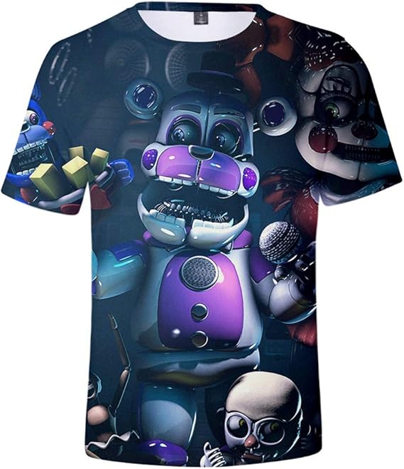 Five nights at freddy t shirt kids clothes boys clothing freddy’s camisetas t shirt kids fnaf