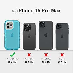 Follaroma for iPhone 15 Pro Max Case, Heavy Duty
