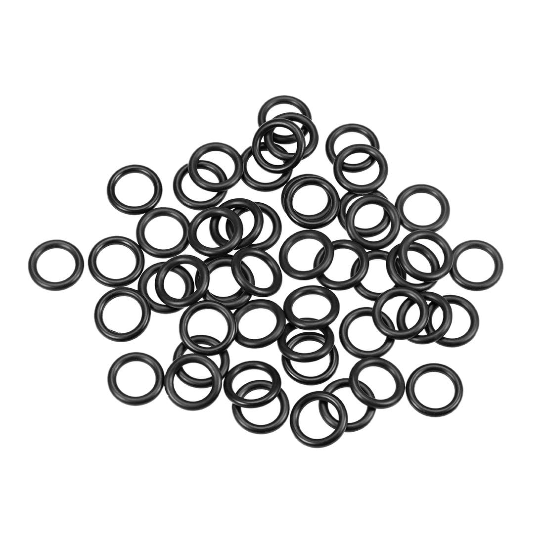 TA-VIGOR 50Pcs Nitrile Rubber O-Rings, 15mm OD 10mm ID 2.5mm Width Rubber Washers Spacer O-Rings Gasket kit, Metric Sealing Gasket for Hose, Faucet, Automotive, Plumbing