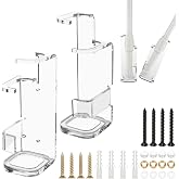 Cosmos 1 Set Lightsaber Stand Wall Mount Lightsaber Duel Crossed Display Stand Acrylic Double Lightsaber Holder for Vertical or Cross Displaying Lightsabers, Darksaber, Wands (Transparent Clear Color)