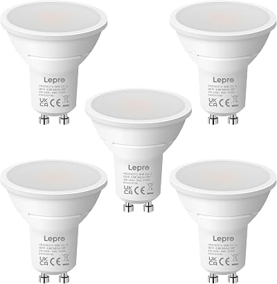 Lepro GU10 LED Bulbs 4.5W Warm White 2700K 345lm Pack of 5