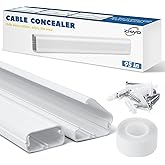 Cubiertas de cable para TV de 95 pulgadas para montar en la pared, cubiertas de cable de TV para montaje en pared, kit de par