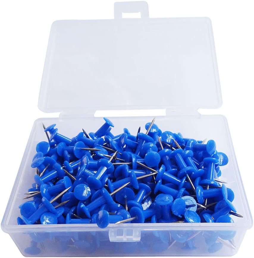 SKKXY Premium Colored Push Pins - 200 Pcs (blue)