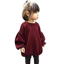GRNSHTS Baby Girls Loose Long Lantern Sleeve Knit