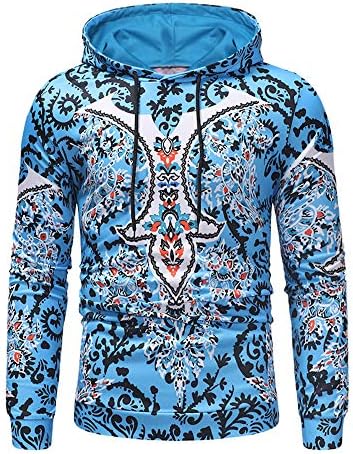 Men's Sweater New Creative Digital Printing Hooded Sets of Large Size Men's Jackets European Code