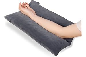 TANYOO Arm Elevation Pillow Shredded Memory Foam Filled Arm Stabilizer Elevation Pillow for Swelling and Circulation Pain Relief for Shoulder Surgery and Leg Injury Washable Cover
