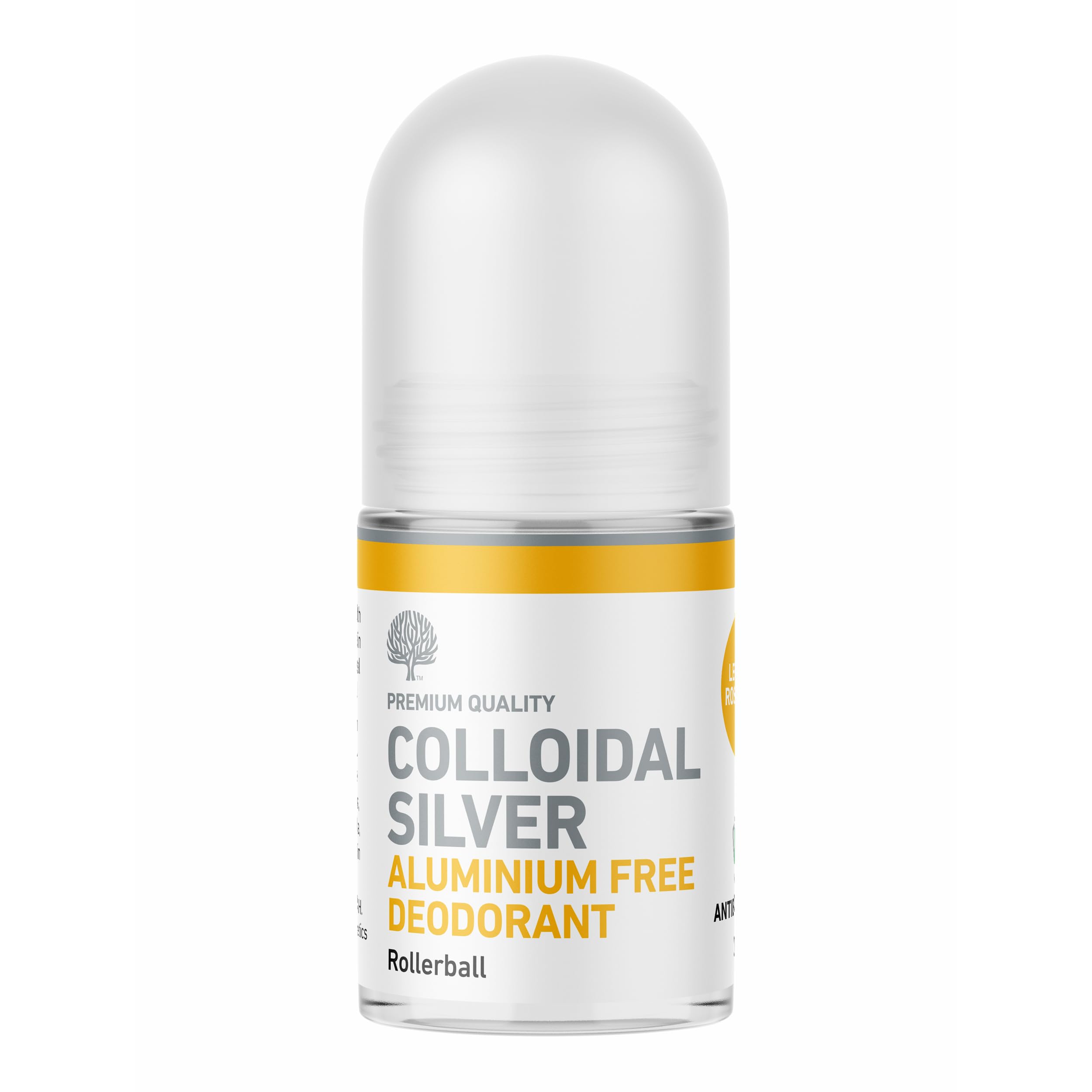 Nature's Greatest Secret All Natural Premium Quality Aluminium Free Antibacterial All Natural Colloidal Silver Deodorant (Lemon, Grapefruit, Lime, Rosemary & Geranium Essential Oil) 50ml