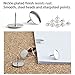 MROCO 600 Pack Thumb Tacks, Push Pins Steel Thumbtacks Sliver Thumb Tack Flat Head Push Pin, Office Thumbtack Clear Push Pins for Cork Board for Home, School, Sharp Steel Points 3/8 Inch Head