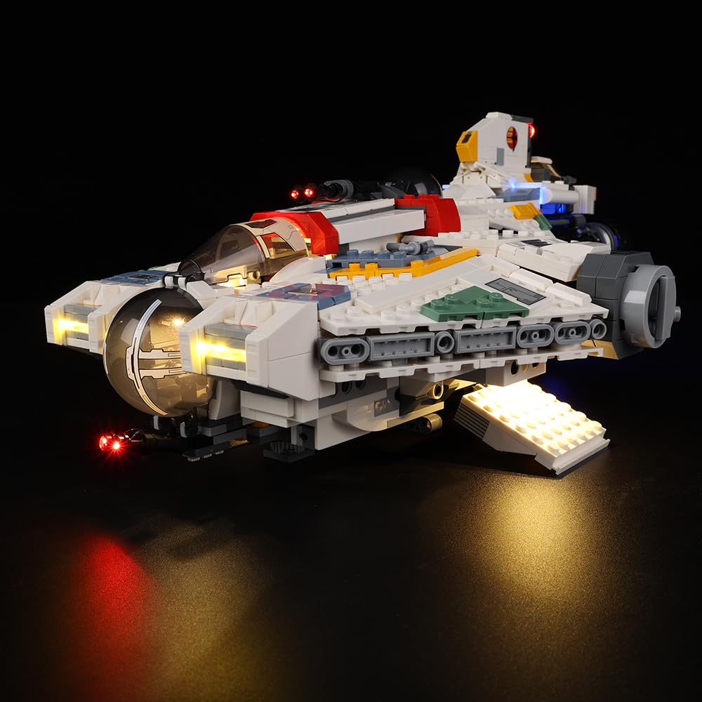 Kyglaring LED Lighting Kit (No Model) - Compatible with Lego-75357 Star Wars Ghost & Phantom II Building Blocks Model Set - Only Leds No Brick Set (Classic Version)