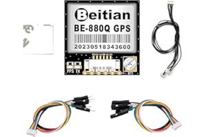 Geekstory BE-880Q GPS Module with Flash QMC5883L Compass GPS Antenna TTL Level 38400bps for Arduino Raspberry Pi Aircraft Pixhawk APM Flight Controller