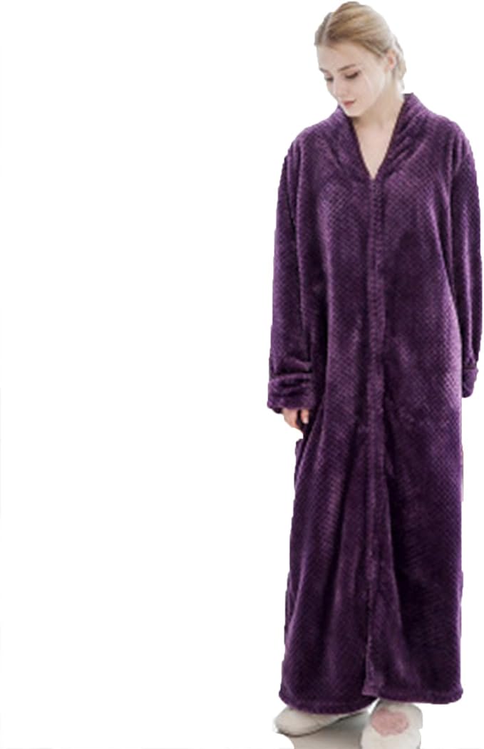 bademantel damen lang fleece