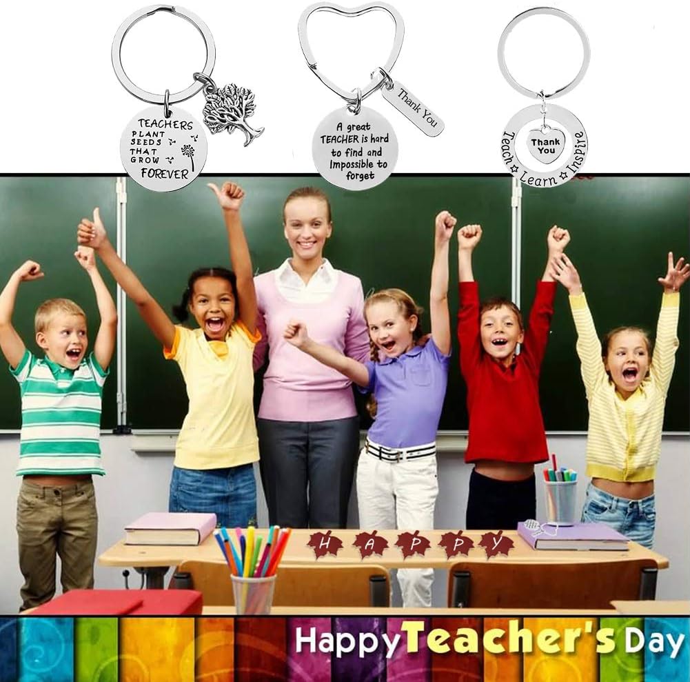SwirlColor Teacher Keyrings Gifts - Image 3