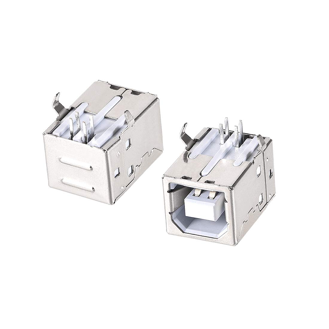 sourcing map 30PCS USB 2.0 Type B Female Socket Connector Jack Port, 4-Pin DIP 90 Degree Right Angle, Repair Replacement Adapter