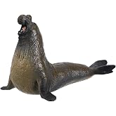 DECHOUS Elephant Seal Figurine, Realistic Small Sea Animal Model, 1 Piece | Educational Ocean Wildlife Figure for Learning, Collections and Home, Garden or Office Display