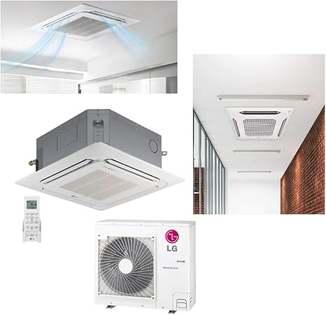 Amazon Com Lg 12 000 Btu Seer 19 Ceiling Cassette Ductless Mini Split Inverter Heat Pump System Energy Star Home Kitchen