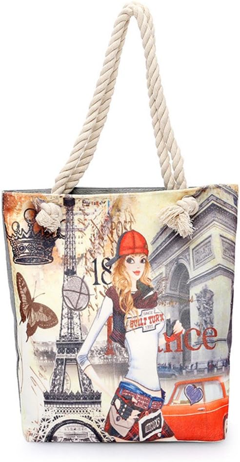 FTSUCQ Womens Shopping Canvas Shoulder Handbags Casual Totes Bag Hobos Satchels