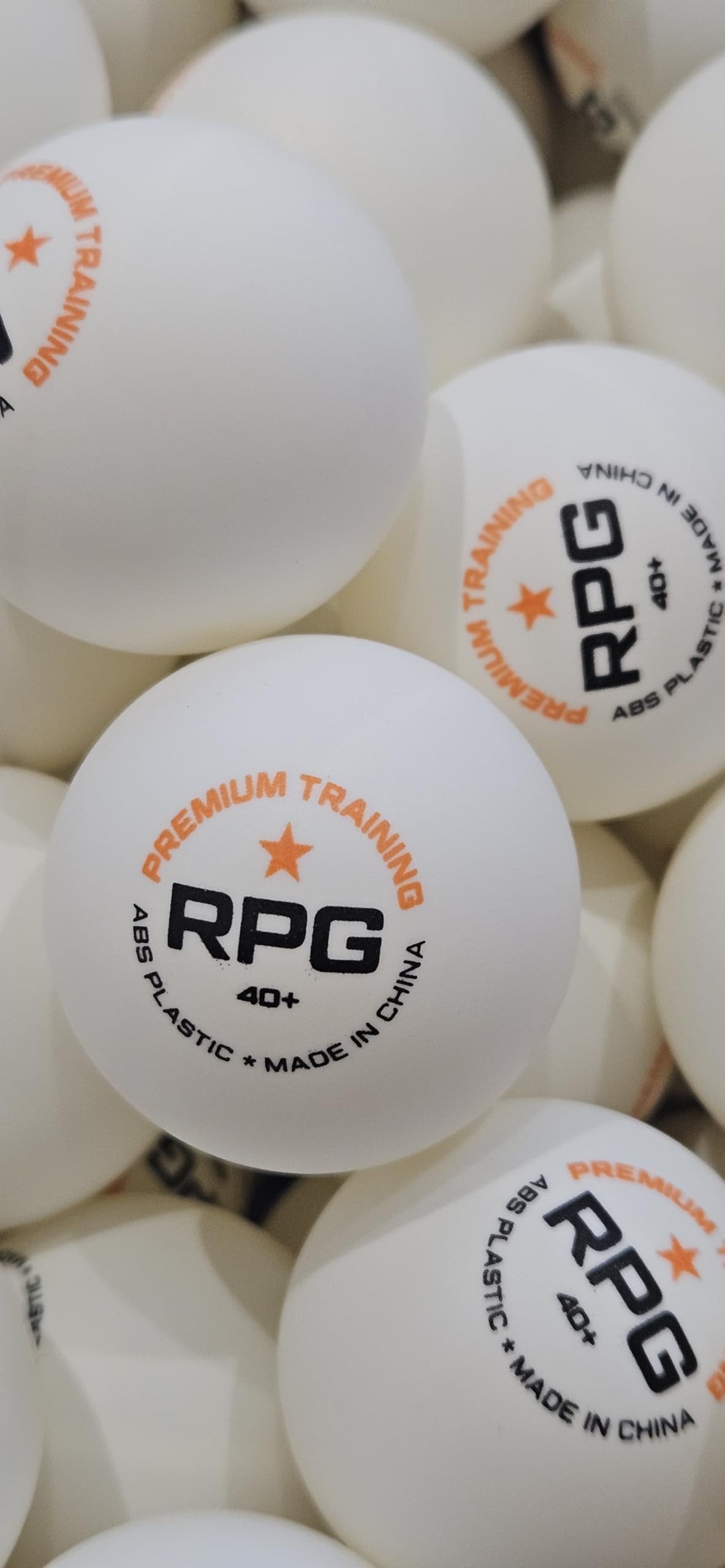 RPG 100 1* ITTF Grade ABS Table Tennis Balls, 40+