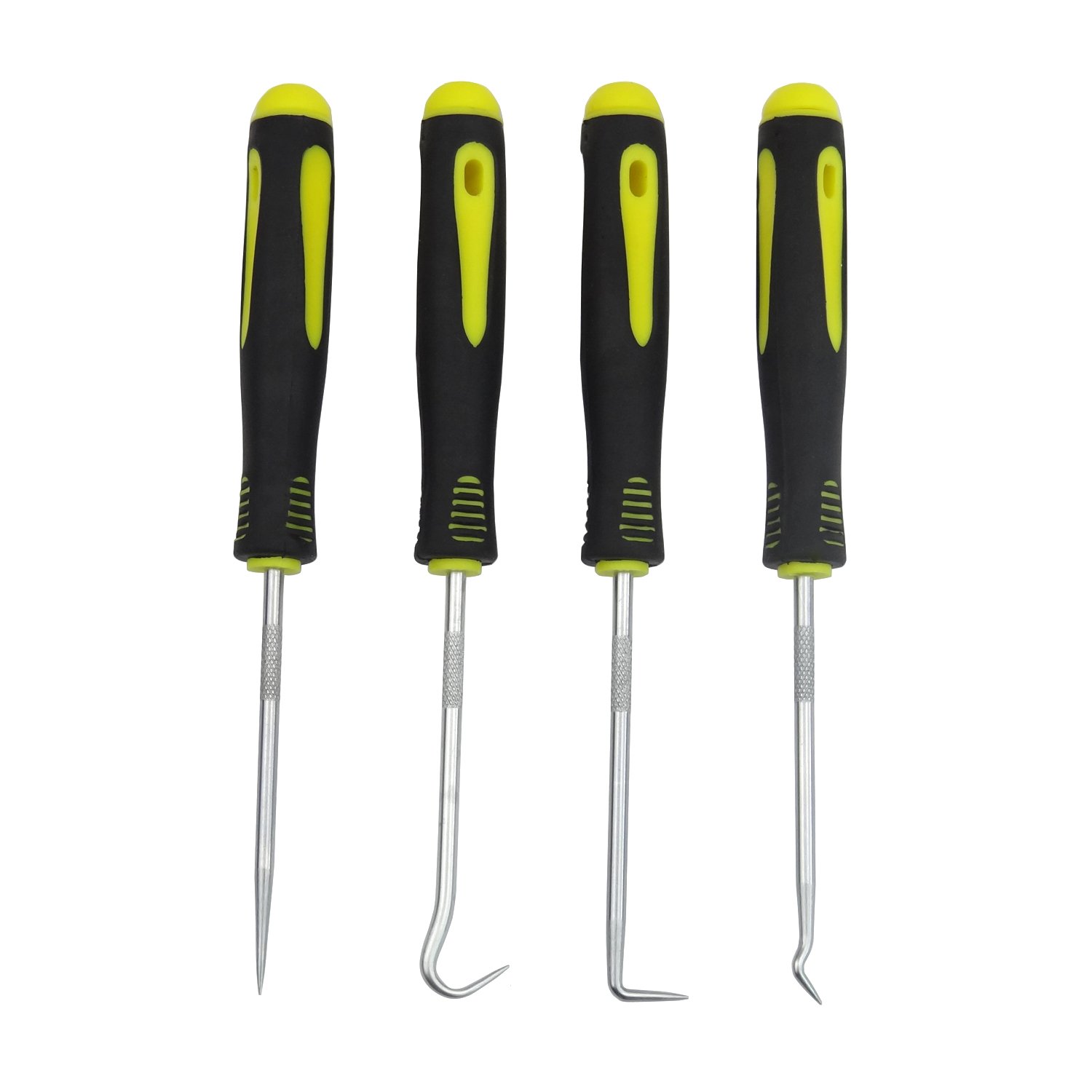 格安人気 Wisdomen 4pcs車フックオイルシールoリングシールリムーバーフックとピックセットハンドツール B073tk3c 驚きの値段 Lactld Org