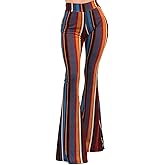 Vivicastle Women's USA Lightweight Boho Comfy Stretchy Bell Bottom Flare Pants