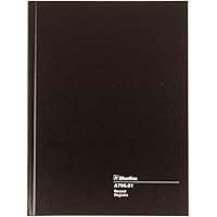 Blueline Record Book 10.25x7.69-Inch 200 Pages, Black (A796.01)