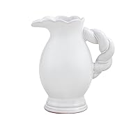 Mud Pie Twisted Handle Pitcher Vase, Medium, 5.25" x 4"