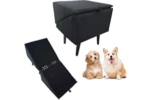 WPJBDS Split Ottoman Dog Ramp, Lightweight Folding Pet Stairs and Ottomans, Non-Slip Dog Ramp Steps for Dogs Cats Or Pets Foo