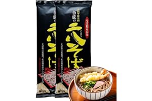 BAYU STORE Japanese-Style 80/20 Buckwheat Soba Noodles – Authentic, Smooth & Flavorful – Ideal for Hot & Cold Dishes, Ramen, Stir-Fry & More 17.6oz / 500g With our original eating instructions Japanese food