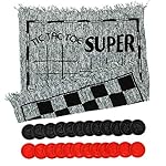 3-in-1-Giant-Checkers-Set-Calssic-Indoor-Outdoor-Yard-Games-for-Family-Fun-Parties-Giant-Board-Games-Including-Giant-Checkers-Rug-for-KidsTic-Tac-Toe-Game-with-Reversible-Rug